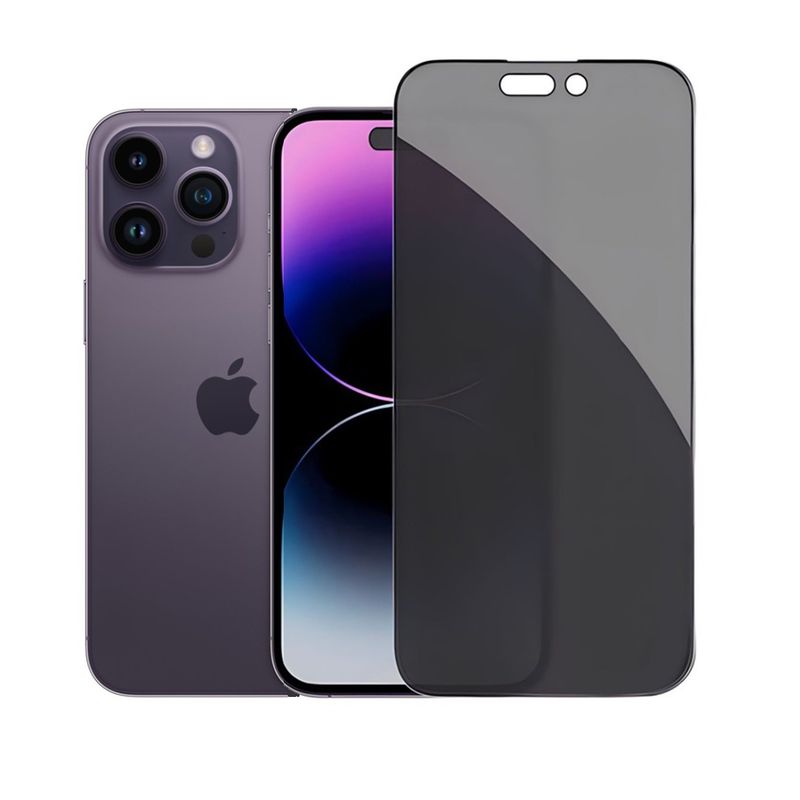 GENERICO - Lamina Anti Espía Para iPhone 15 Pro Max Vidrio Templado