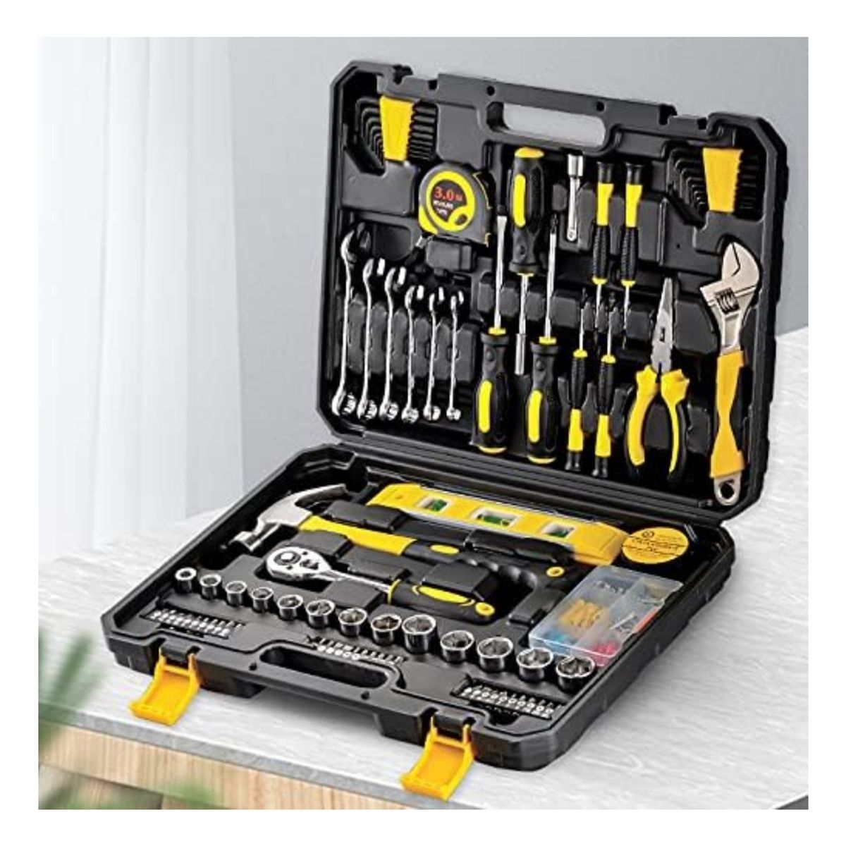 GENERICO - Set 108 Piezas Herramientas Manuales En Maletín Portátil