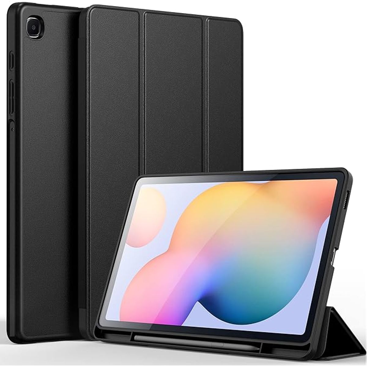 GENERICO - Carcasa Para Samsung Galaxy Tab S6 Lite 104 con portalápiz Negro