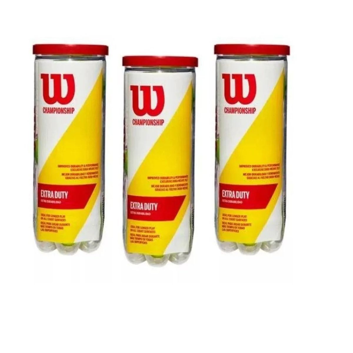 WILSON - Pelotas De Tenis Padel Wilson Championship Extra Duty X3