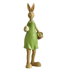 BILBOLA - Coneja Olivia green gigante con canasta