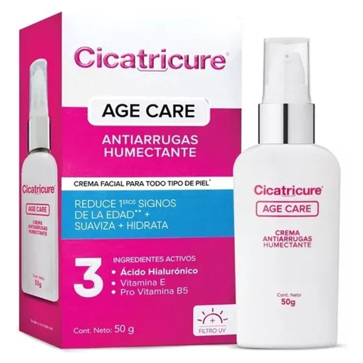 GENOMMA LAB - Cicatricure Crema Antiarrugas Humectante Age Care 50 Gr
