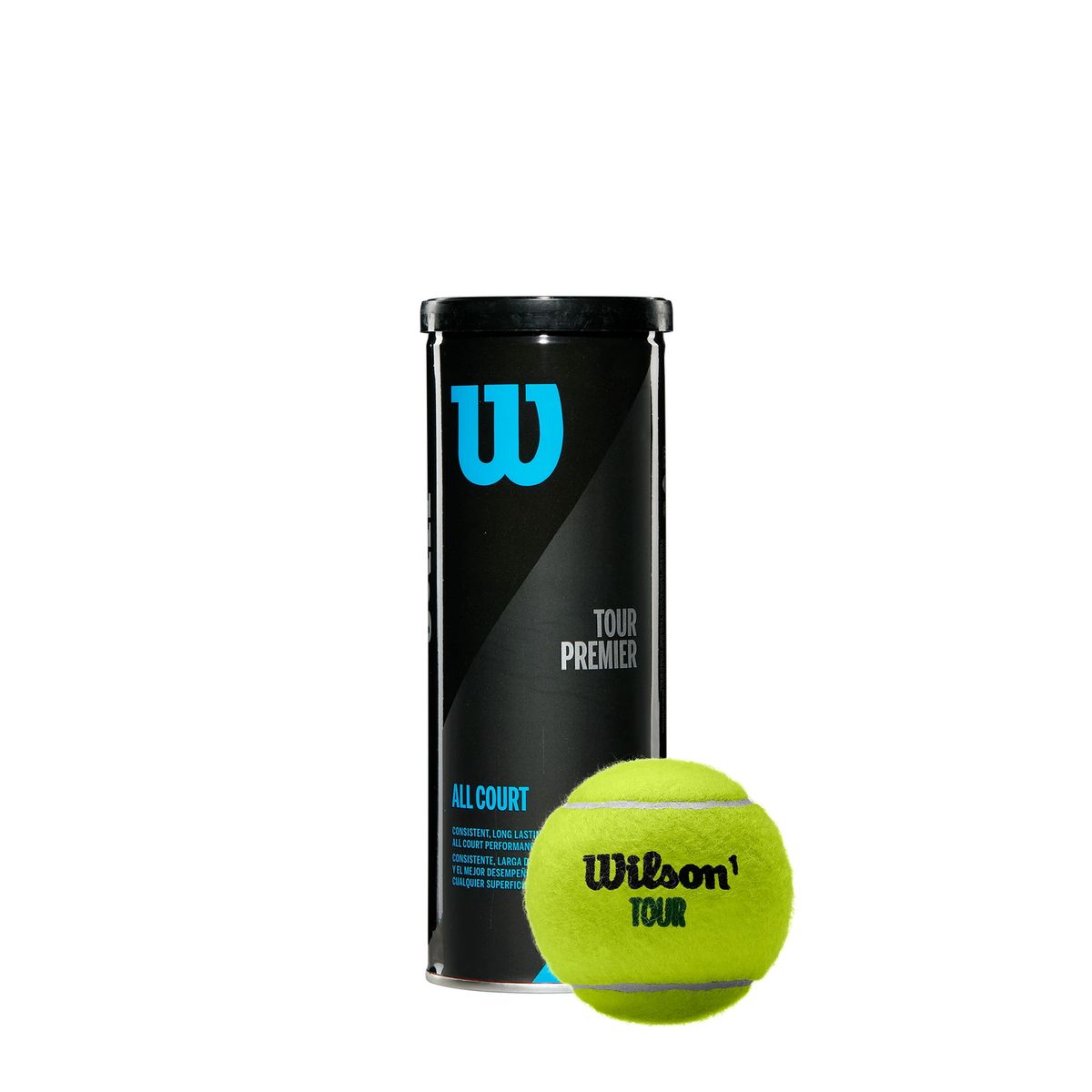 WILSON - Pelotas Tenis Pelotas Padel Wilson Tour Premier Tarro 3 Unid