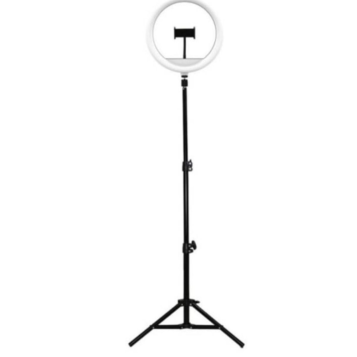 GENERICO - Aro De Luz Blanco Con Tripode 26 Cm