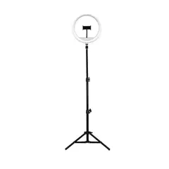 GENERICO - Aro De Luz Blanco Con Tripode 26 Cm