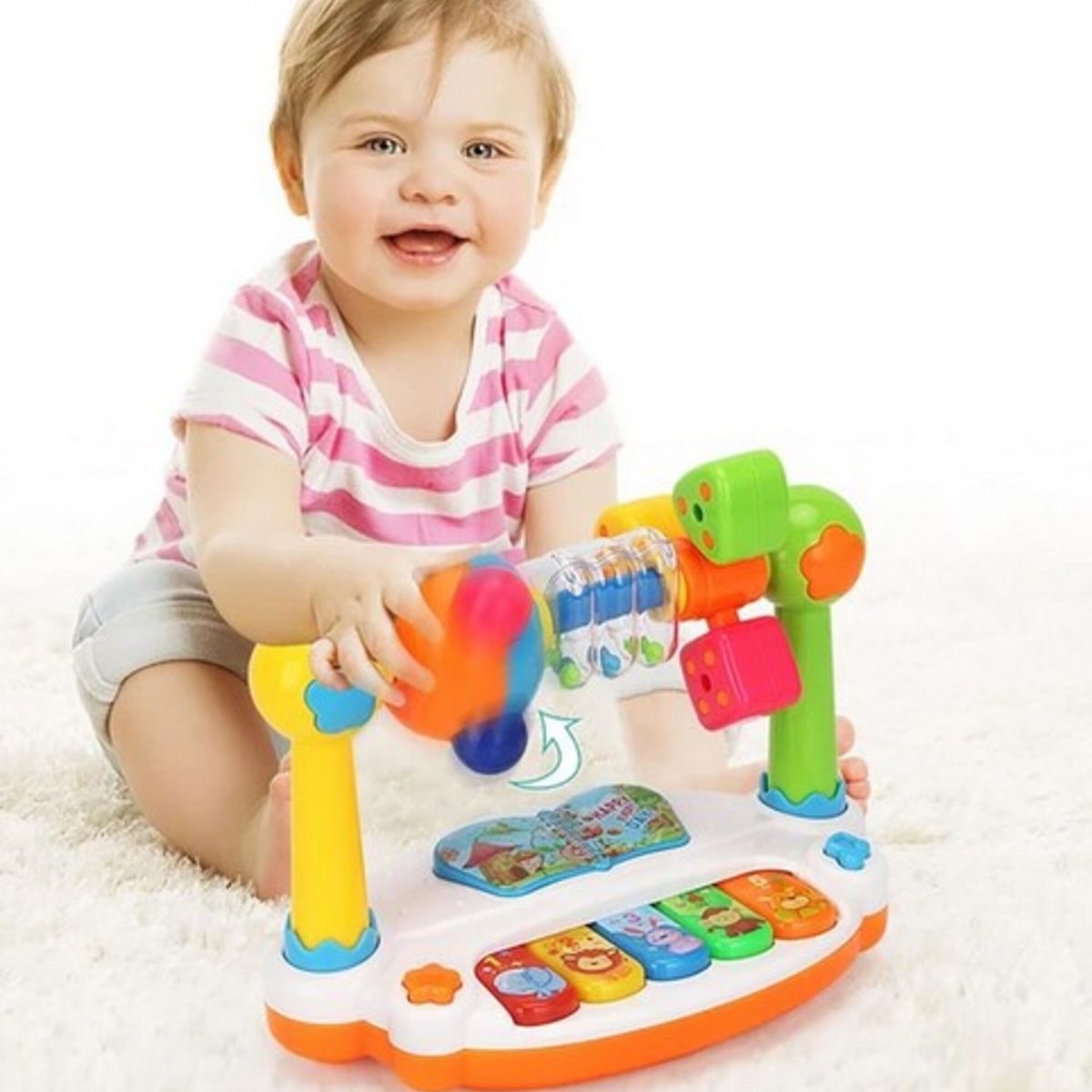 GENERICO - Piano Arco Con Sonido Musical Didáctico Para Bebés