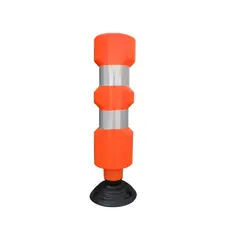 QRUBBER - Hito Tubular Flexible 83cm Naranjo