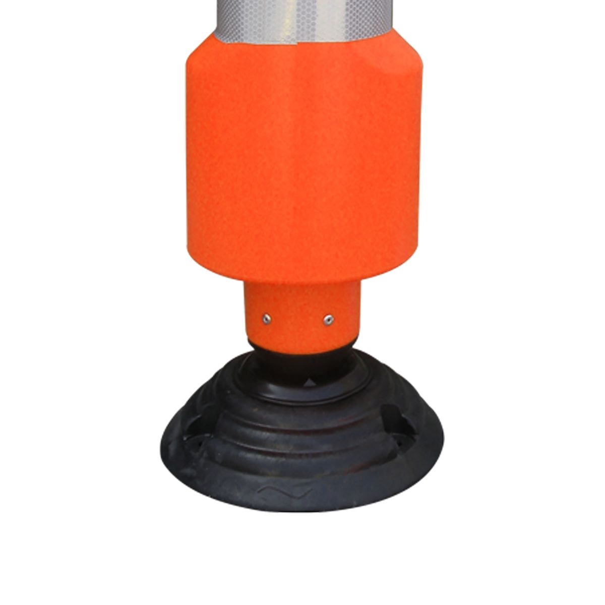 QRUBBER - Hito Tubular Flexible 83cm Naranjo QRubber