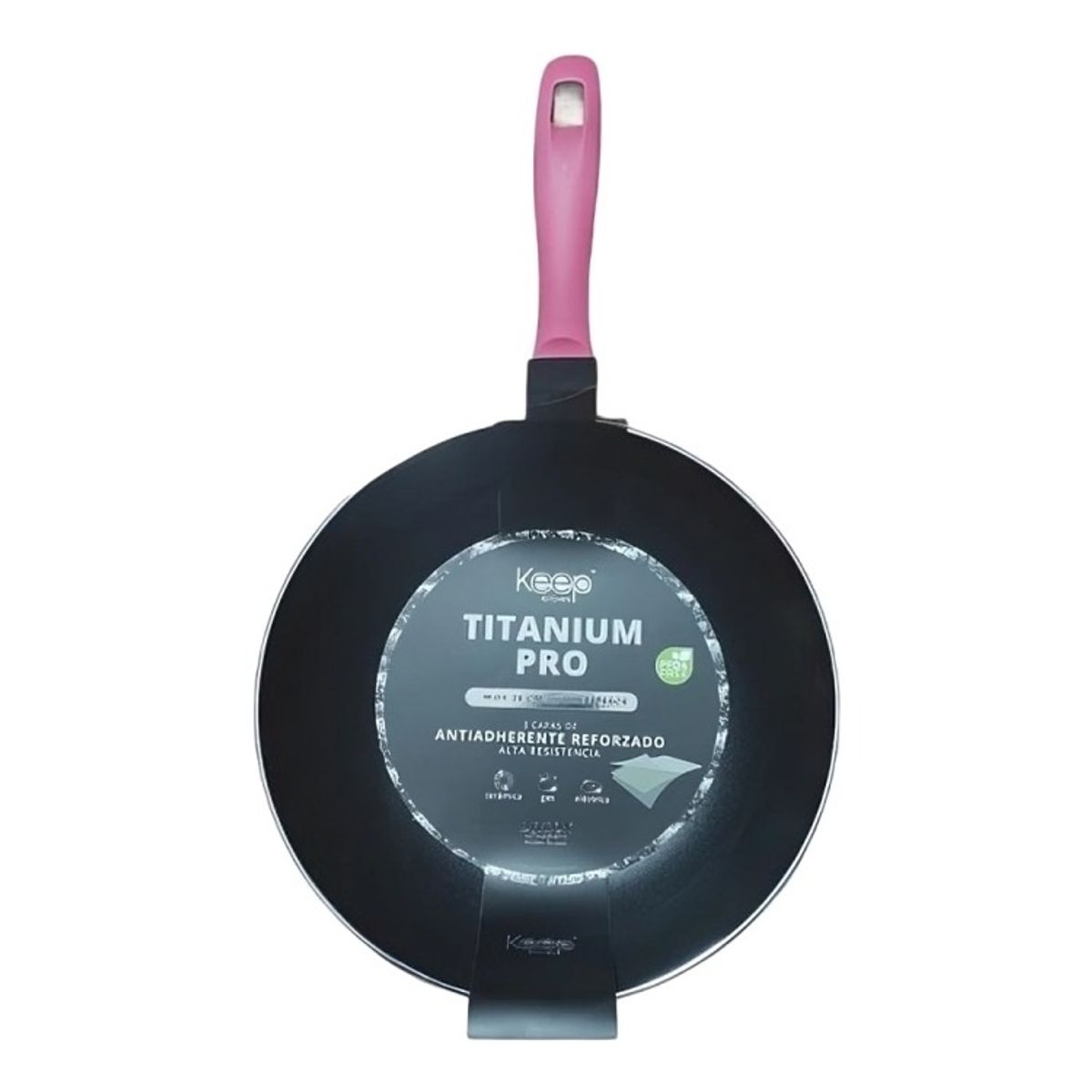 KEEP - SARTEN WOK TITANIUM PRO CORAL