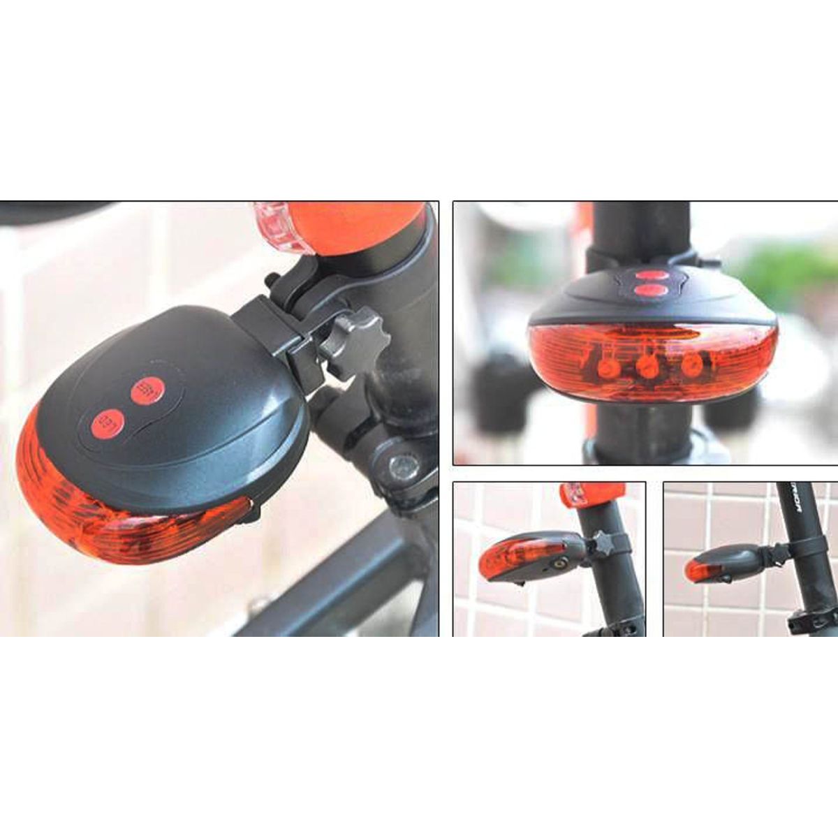 GENERICO - Luz Trasera laser marcador camino bicicleta Ciclo Via