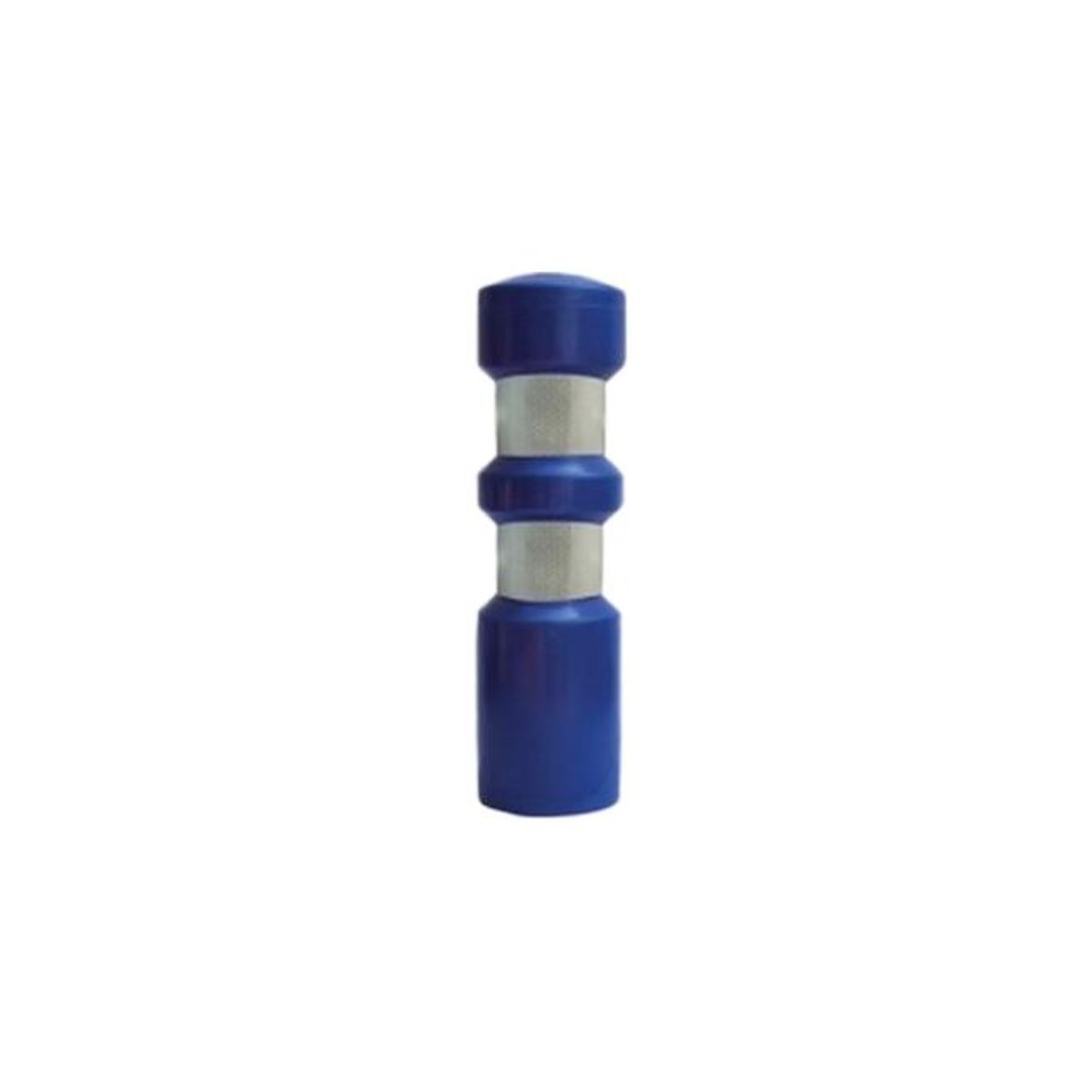 QRUBBER - Hito Tubular Fijo Azul 75cm 2 Cintas Azul QRubber