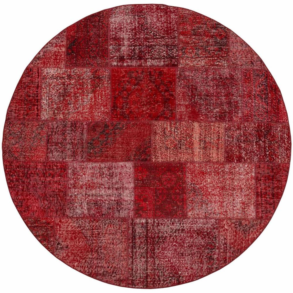 RUGS CL - Alfombra Rugscl Patchwork Rojo 200x200 4567AT