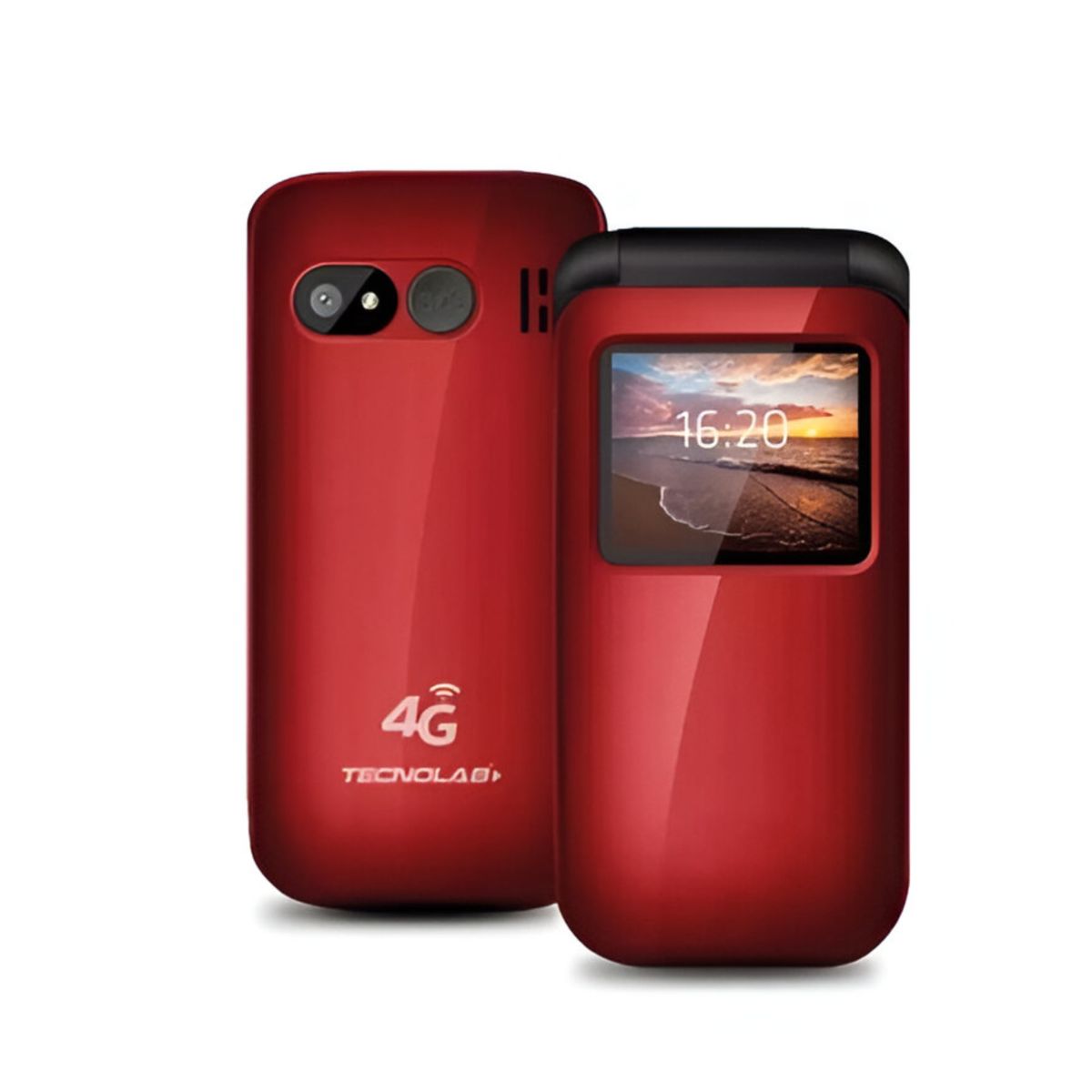 DBLUE - TELEFONO SENIOR TECNOLAB ALMEJA ROJO 4G TL456R DBLUE