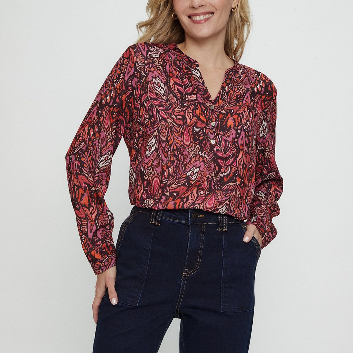 MA GRIFFE - Blusa Manga Larga Negro Mujer Magriffe