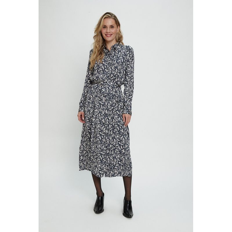 MA GRIFFE - Vestido Estampado Azul Magriffe