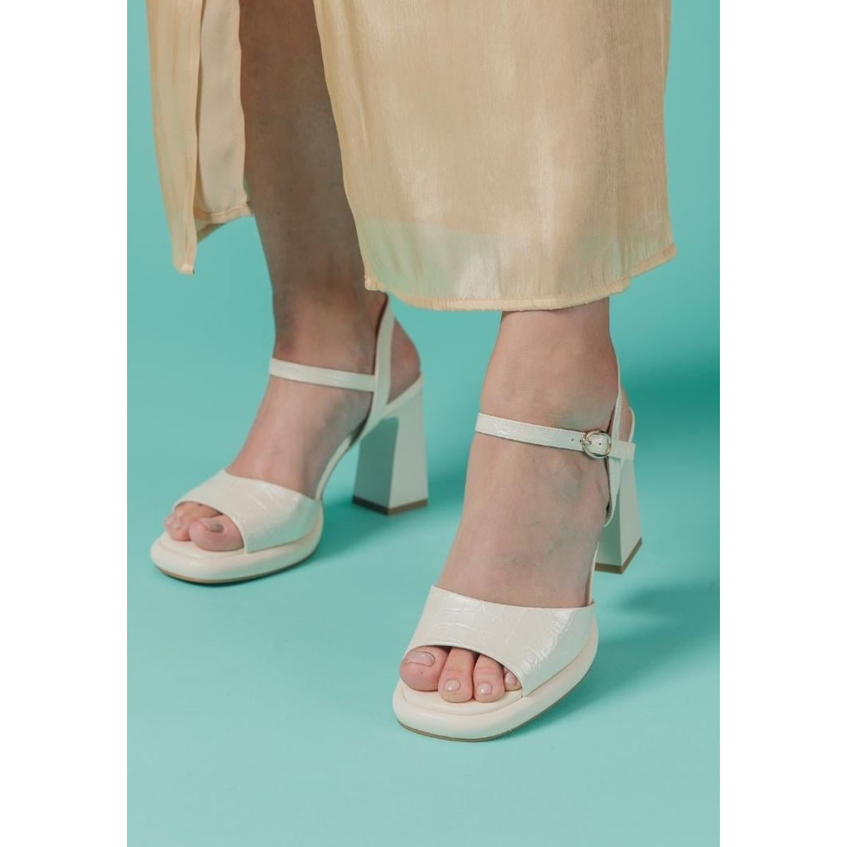 EDA MANZINI - Sandalia Shirim Plateado EDA MANZINI