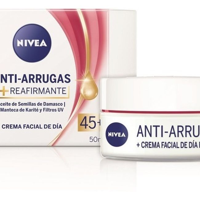 NIVEA - NIVEA FACIAL ANTIARRUGAS + REAFIRMANTE FPS 45+ X 50 ML.-