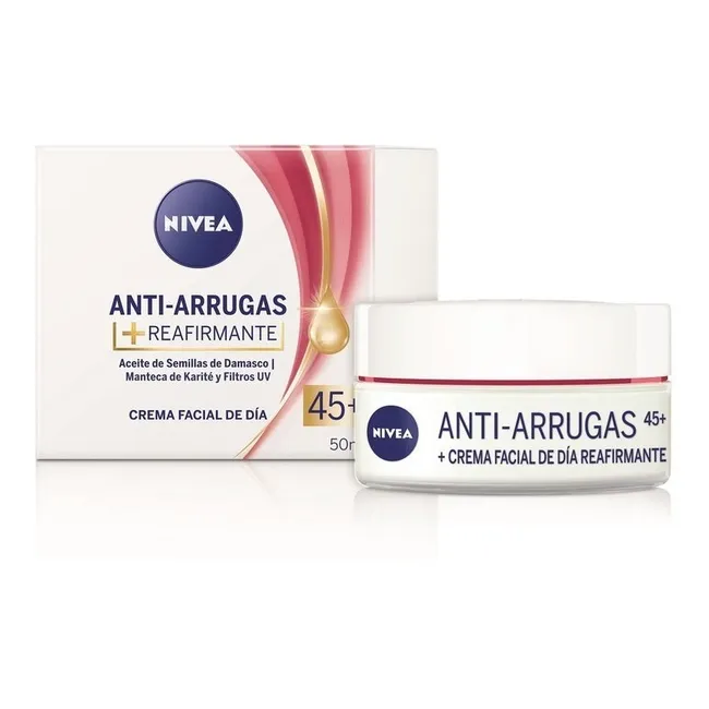 NIVEA - NIVEA FACIAL ANTIARRUGAS + REAFIRMANTE FPS 45+ X 50 ML.-
