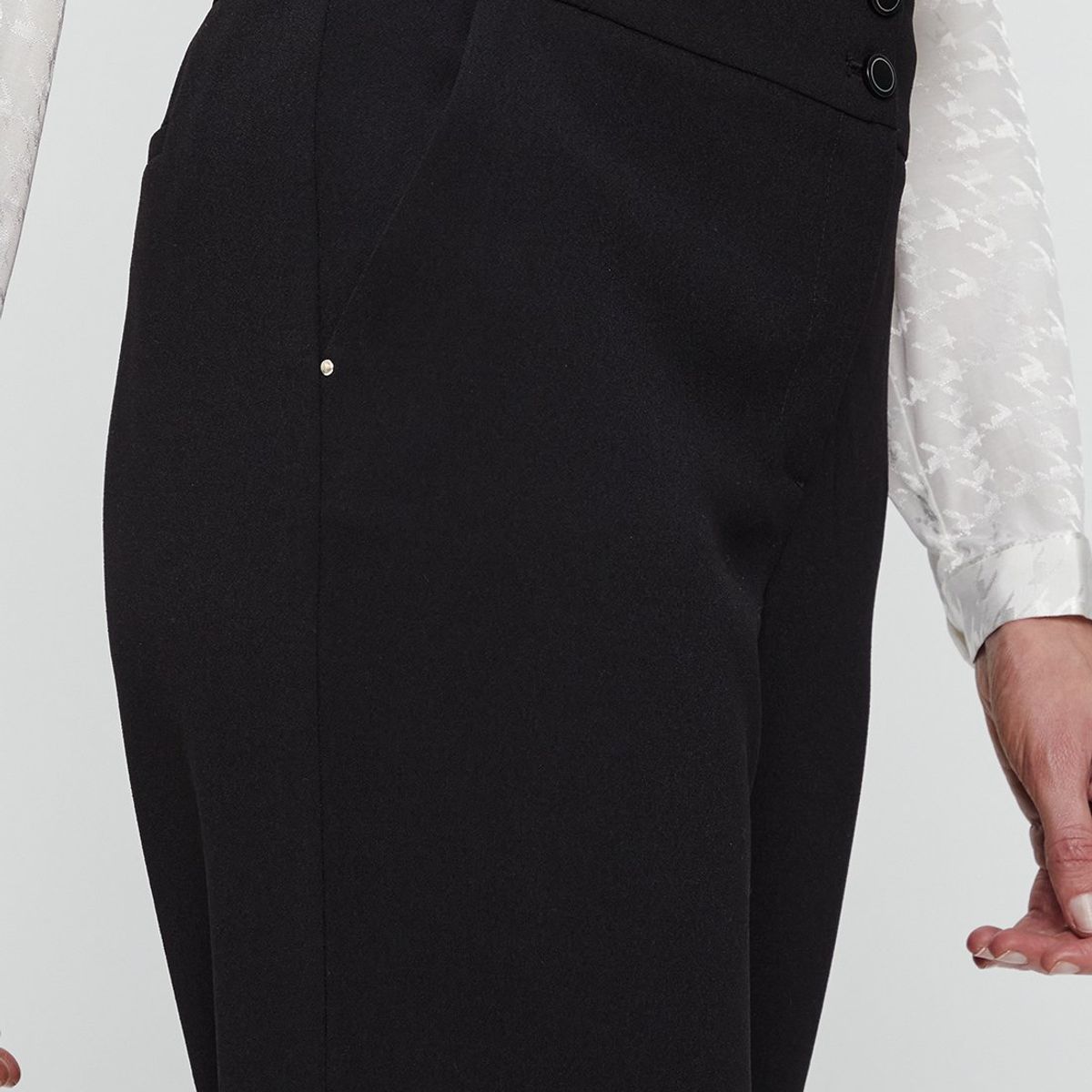 MA GRIFFE - Pantalon Negro Mujer Magriffe