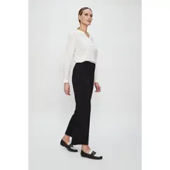 MA GRIFFE - Pantalon Liso Negro Magriffe