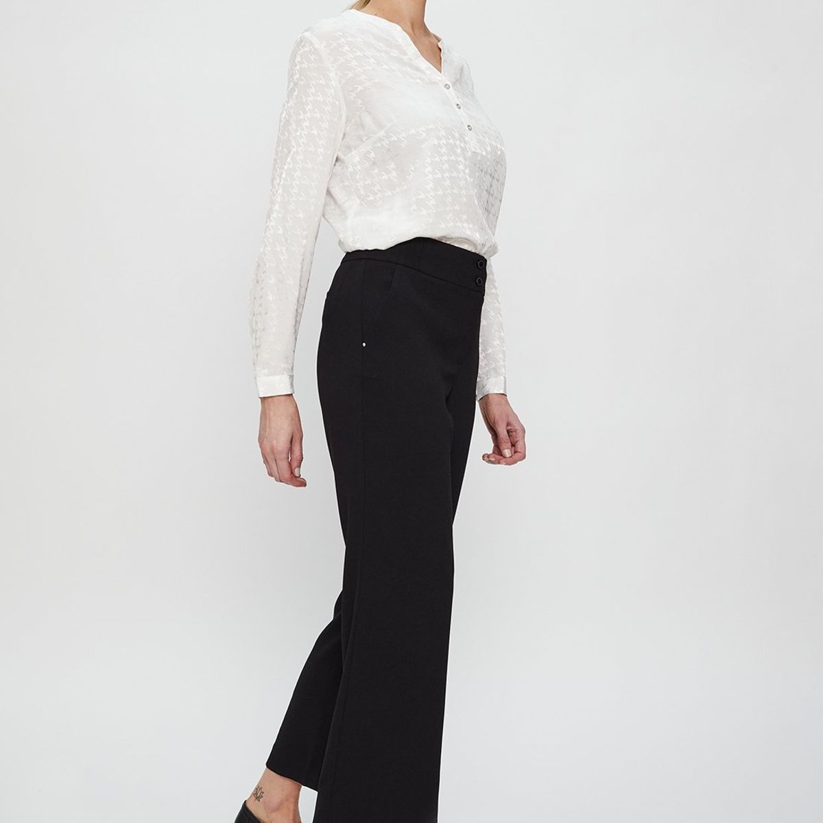 MA GRIFFE - Pantalon Negro Mujer Magriffe