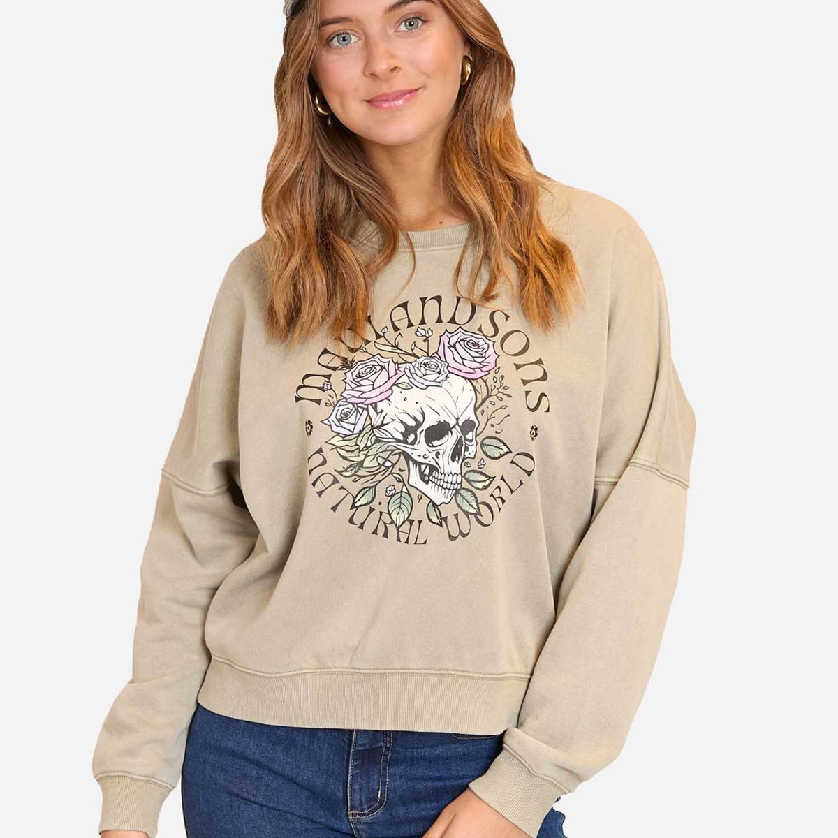MAUI AND SONS - Poleron Cuello Redondo Forever Trusting Crewneck  Mujer Maui And Sons