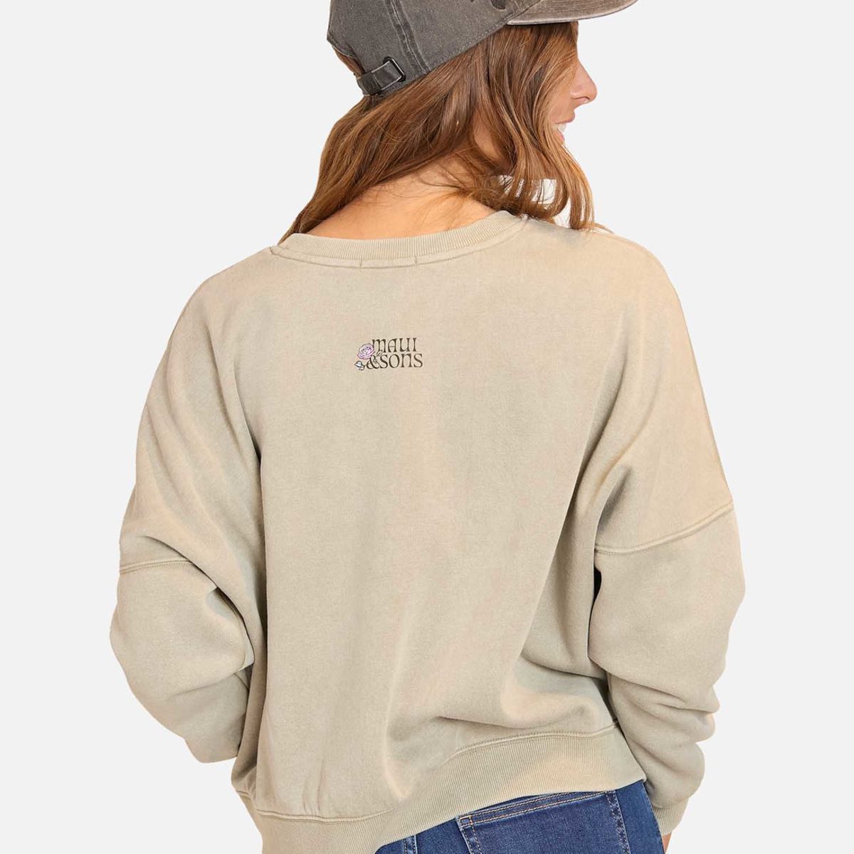 MAUI AND SONS - Poleron Cuello Redondo Forever Trusting Crewneck  Mujer Maui And Sons