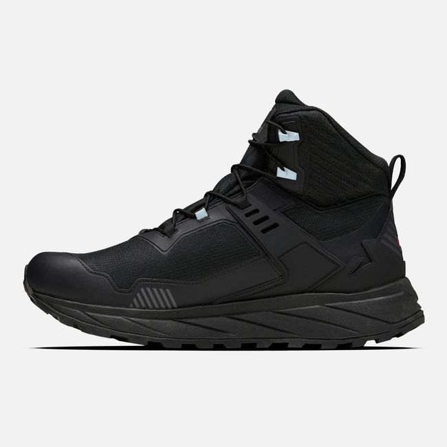 LIPPI - Zapatilla Mujer Atlas Mid Negro Celeste Lippi