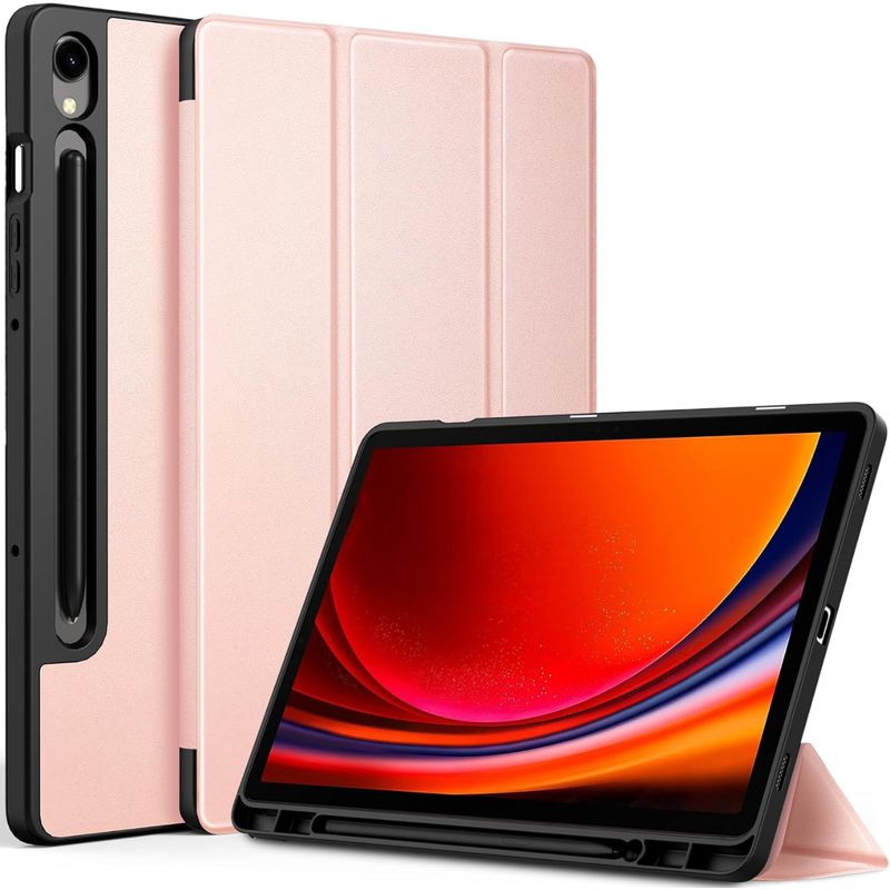 GENERICO - Carcasa Funda Para Samsung Galaxy Tab S7 Tab S8 con portalápiz  Rosa