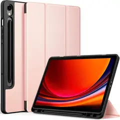 GENERICO - Carcasa Funda Para Samsung Galaxy Tab S7 Tab S8 con portalápiz Rosa