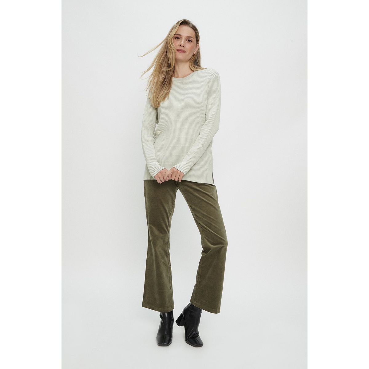 MA GRIFFE - Sweater Verde Agua Mujer Magriffe