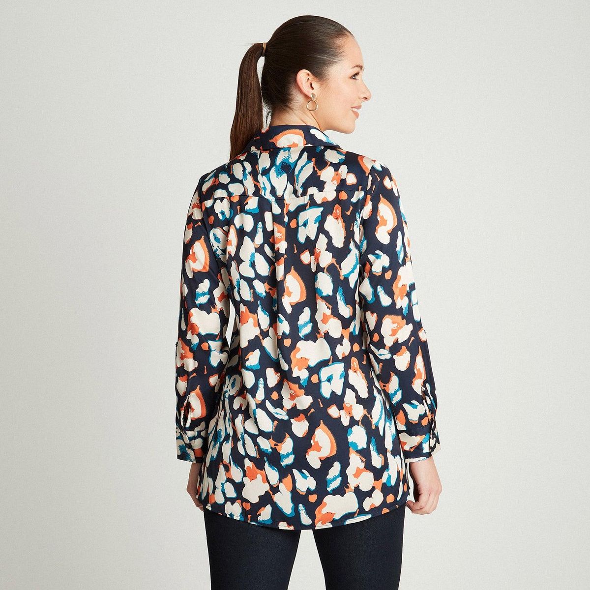 LORENZO DI PONTTI - Blusa Arena Manga Larga Cuello Camisero LORENZO DI PONTTI