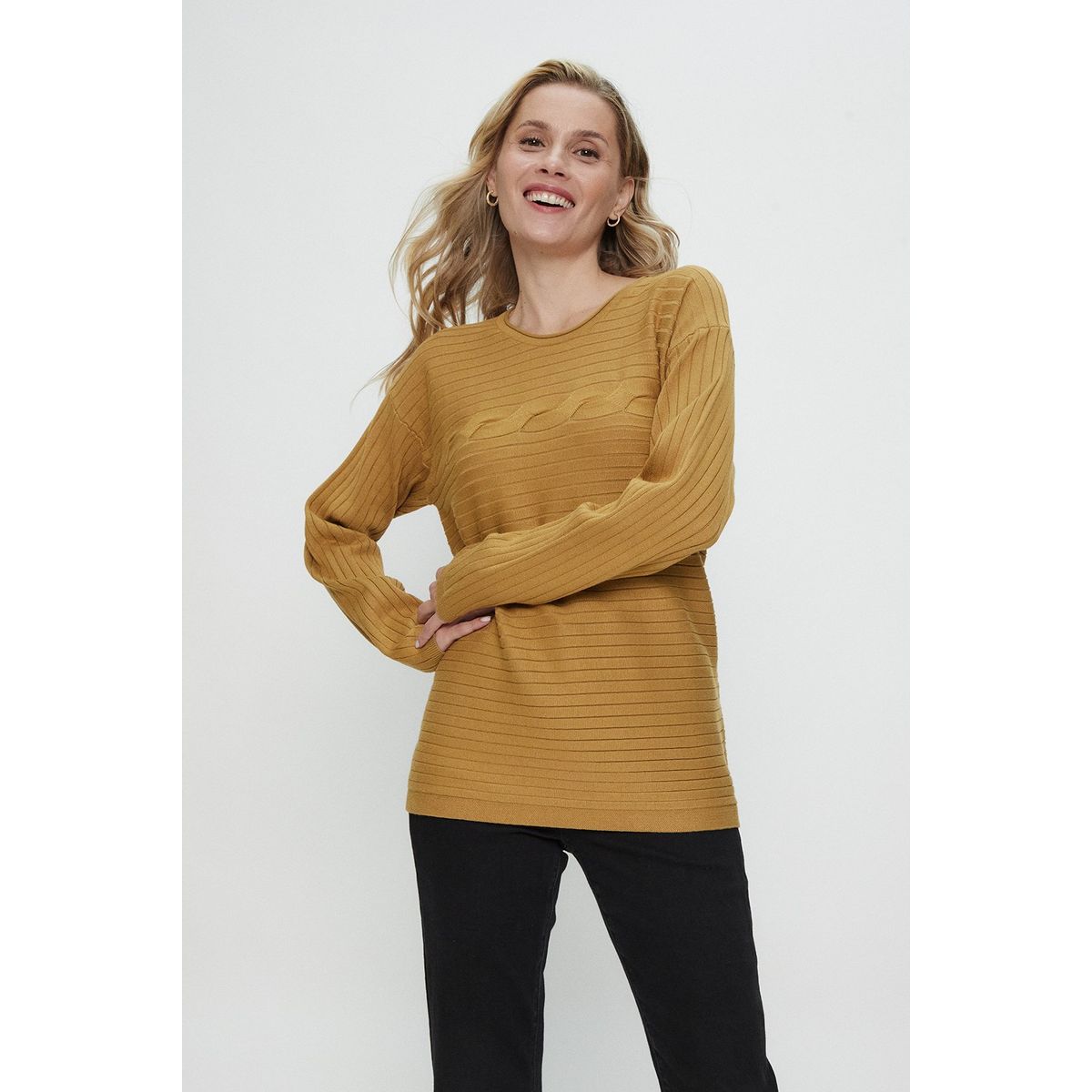 MA GRIFFE - Tejido Mostaza Mujer Magriffe