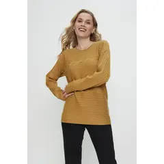 MA GRIFFE - Sweater Liso Mostaza Magriffe