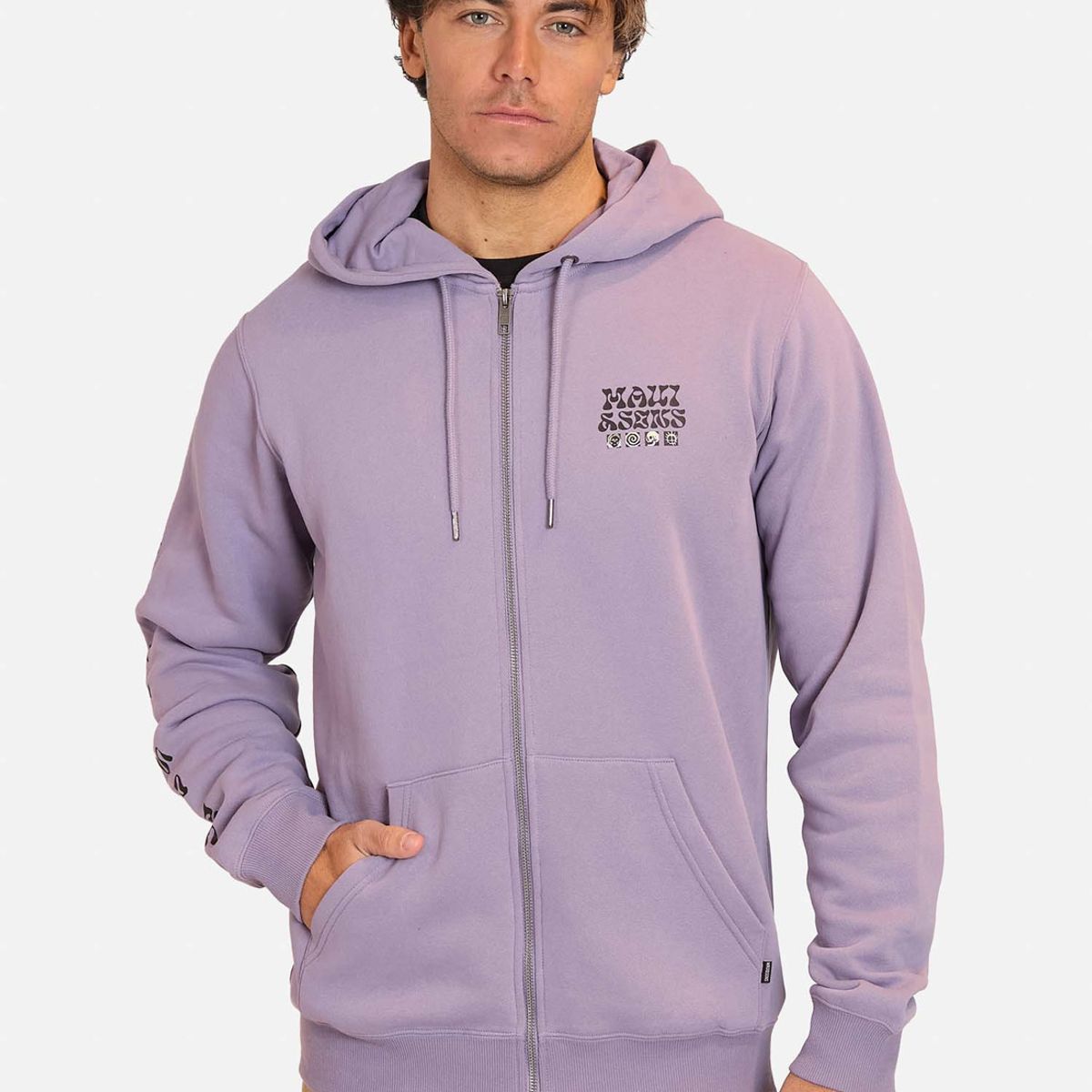 MAUI AND SONS - Poleron Sweatshirt Eye Logo Morado Hombre Maui And Sons