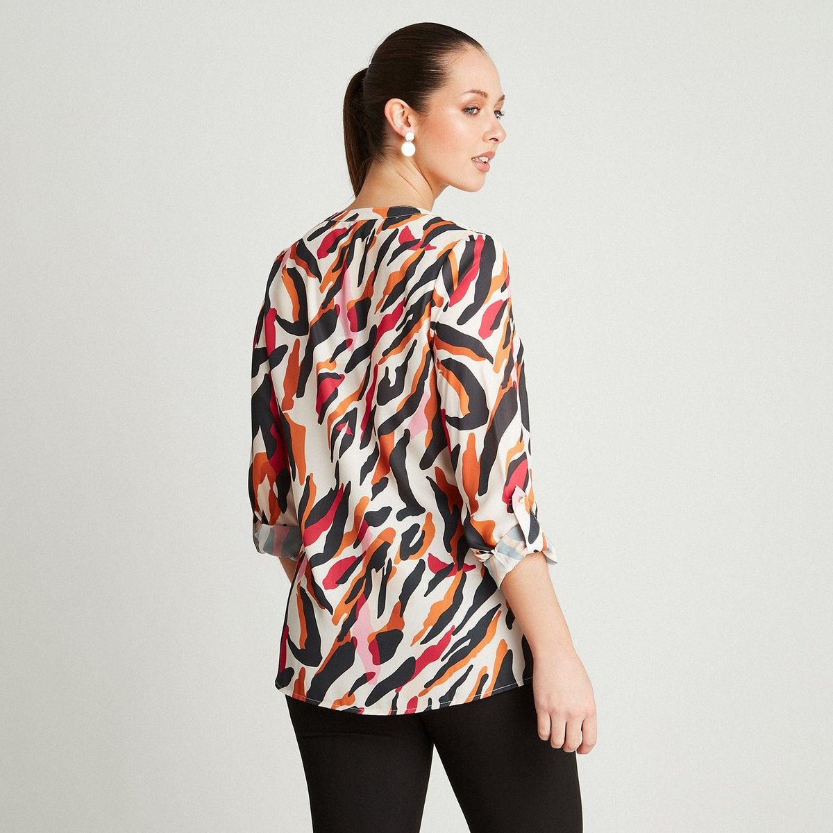 LORENZO DI PONTTI - Blusa Tipo Blusón Abotonado Fucsia