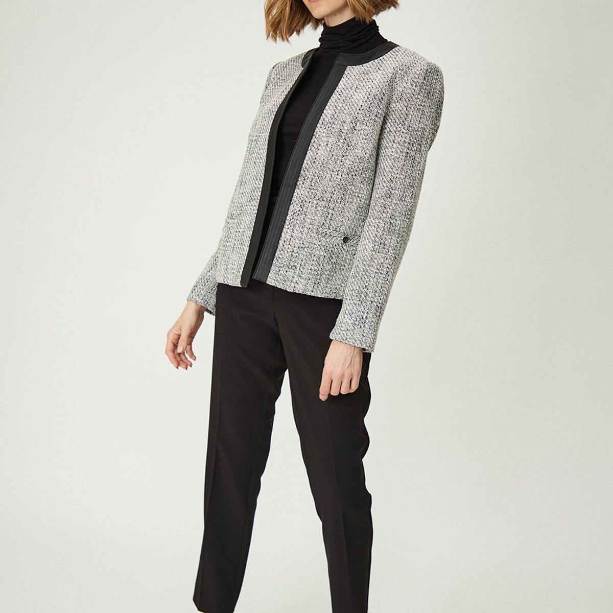 MA GRIFFE - Chaqueta Negro Mujer Magriffe