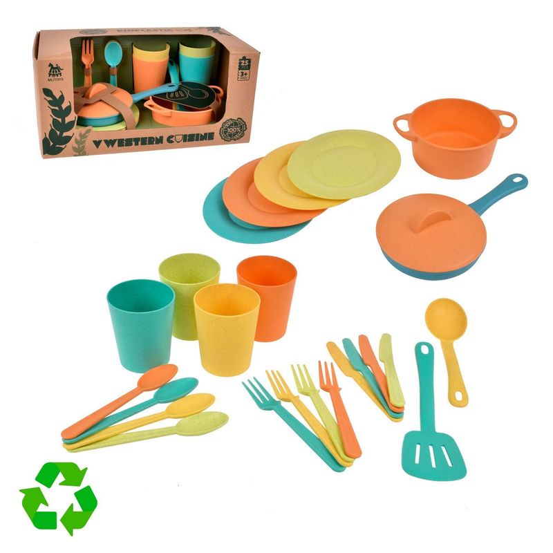 ANSALDO - PLAYSET COCINA 25 PIEZAS MATERIAL RECICLABLE