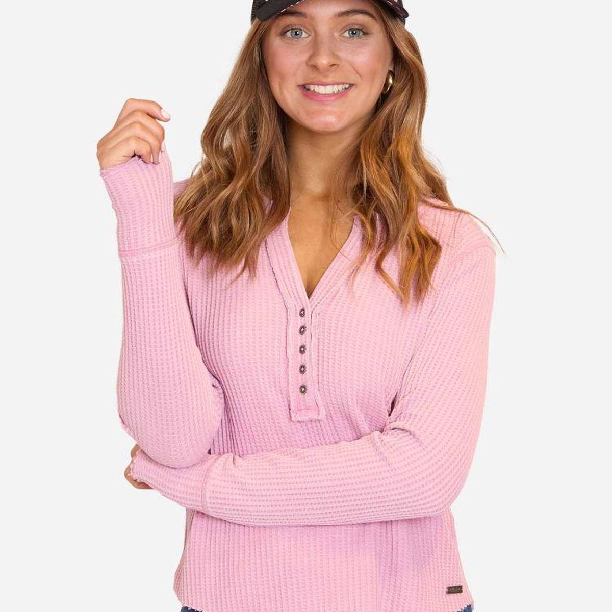 MAUI AND SONS - Poleron Bonded Wcky Crew Neck Rosado Mujer Maui And Sons