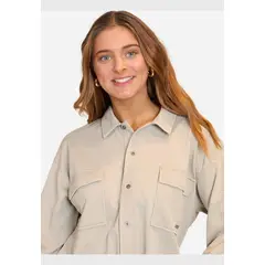 MAUI AND SONS - Poleron Bonded Wanderwst Crew Neck Verde Mujer