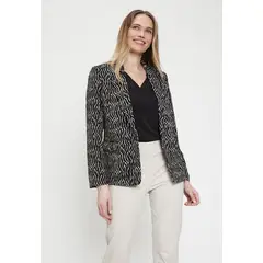 MA GRIFFE - Blazer Fantasia Negro Magriffe