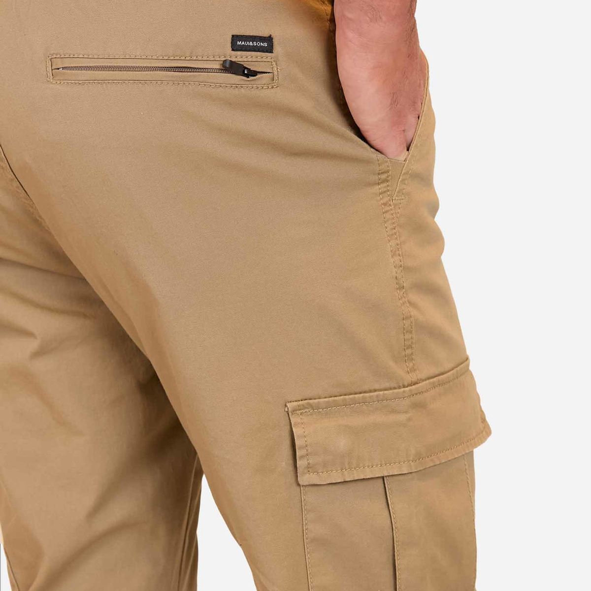 MAUI AND SONS - Pantalon Jogger Cargo Kona Khaki Hombre Maui And Sons