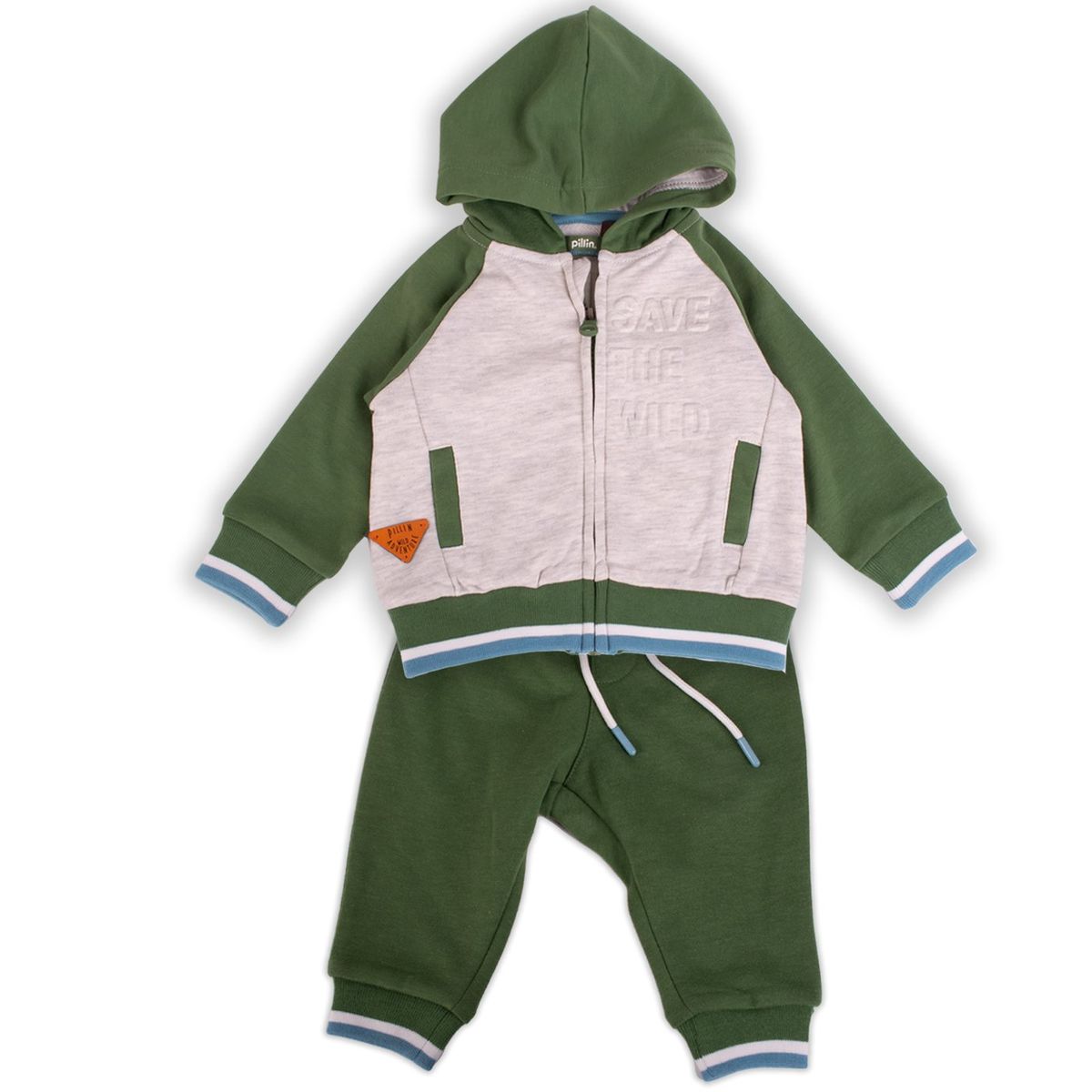 PILLIN - Conjunto Buzo Bebe Niño Verde Pillin PILLIN
