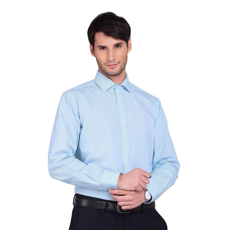 ARROW - Camisa Slim Fit Formal a Rayas Hombre Cuello Italiano ARROW