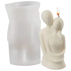 GENERICO - Molde De Silicona Para Velas Y Jabones Pareja Abrazada 3d