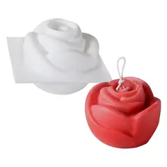 GENERICO - Molde De Silicona Vela Con Forma De Rosita Rosa Flor 3d Diy