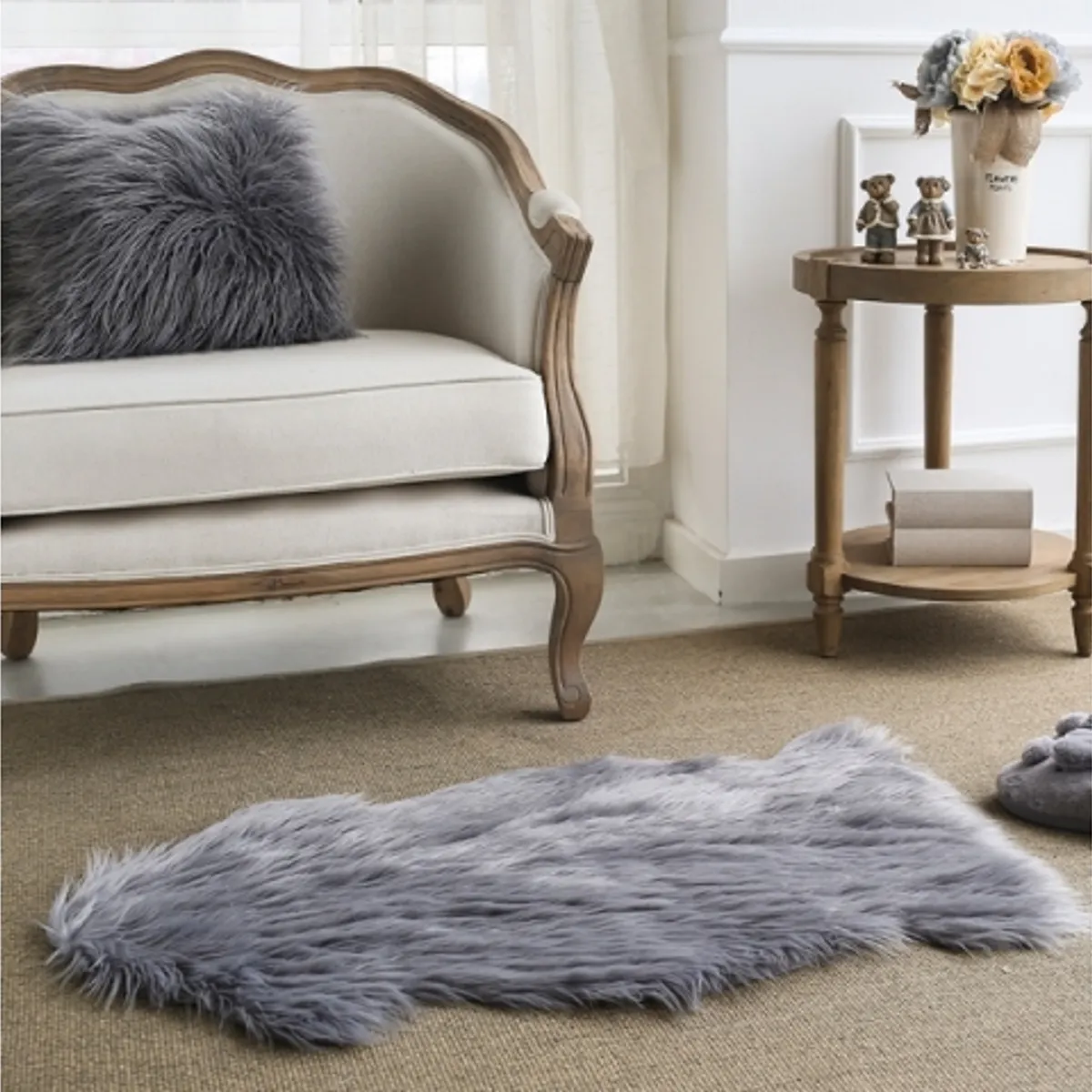 BILBOLA - ALFOMBRA COLOR GRIS