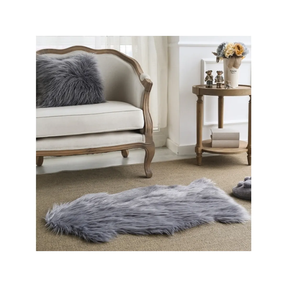 BILBOLA - ALFOMBRA COLOR GRIS