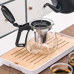 GENERICO - Infusor Tetera Vidrio Tetera Con Infusor Metalico 900ml