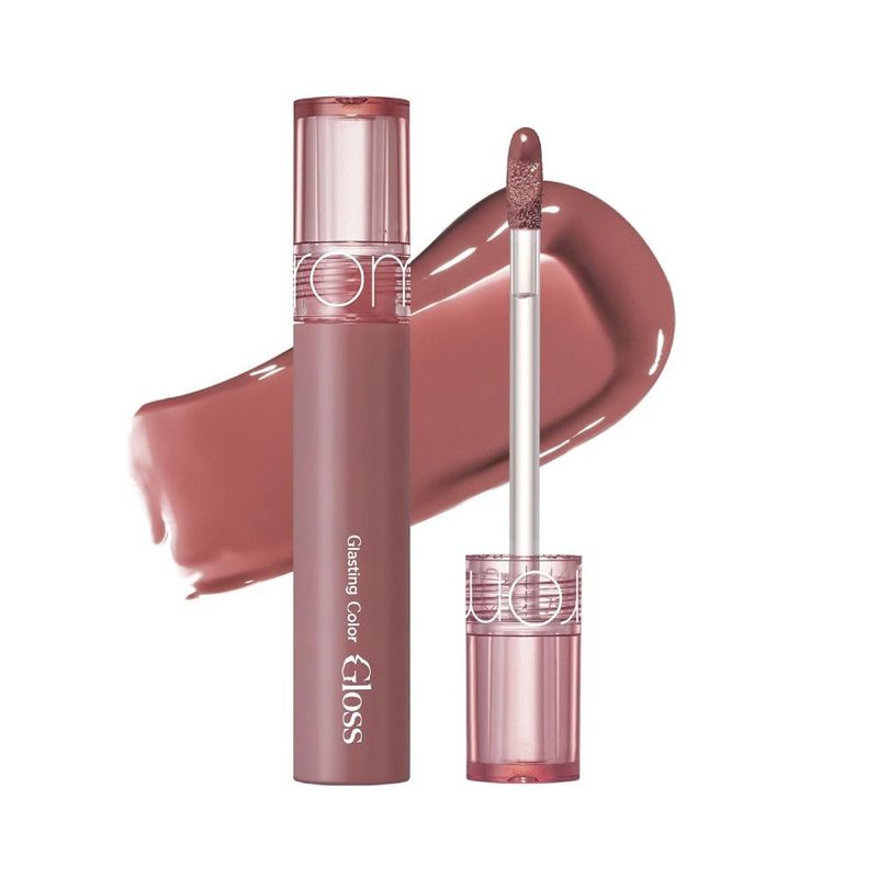 ROMAND - Brillo labial con color hidratante efecto volumen Dim Mauve.-